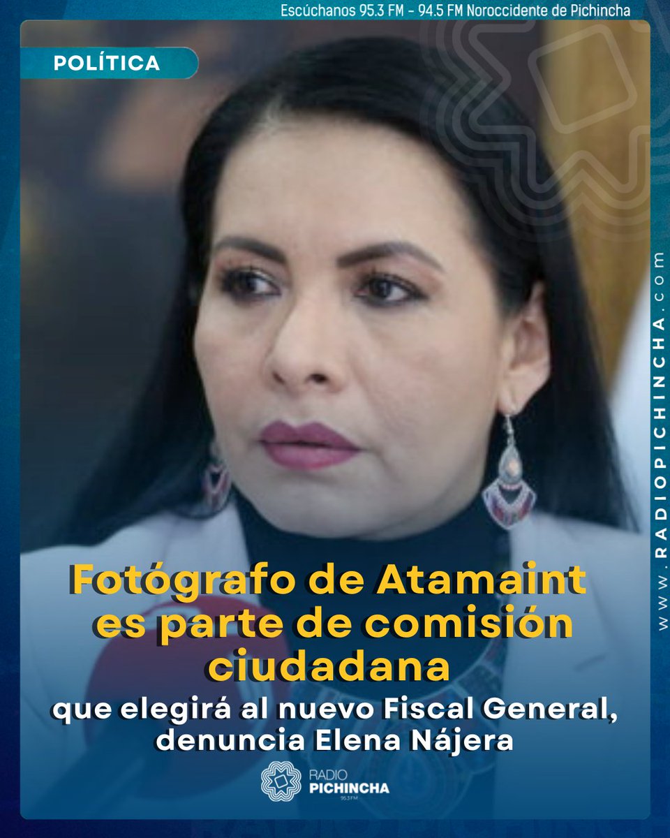 radio_pichincha's tweet photo. 🏛#POLÍTICA | Nájera denunció que uno de los delegados seleccionados era fotógrafo personal de Diana Atamaint. Mientras que la otra persona elegida trabaja en el despacho del consejero José Cabrera.
Los detalles ⬇
https://t.co/g8thw4gjDB https://t.co/elUfmXnWj3
