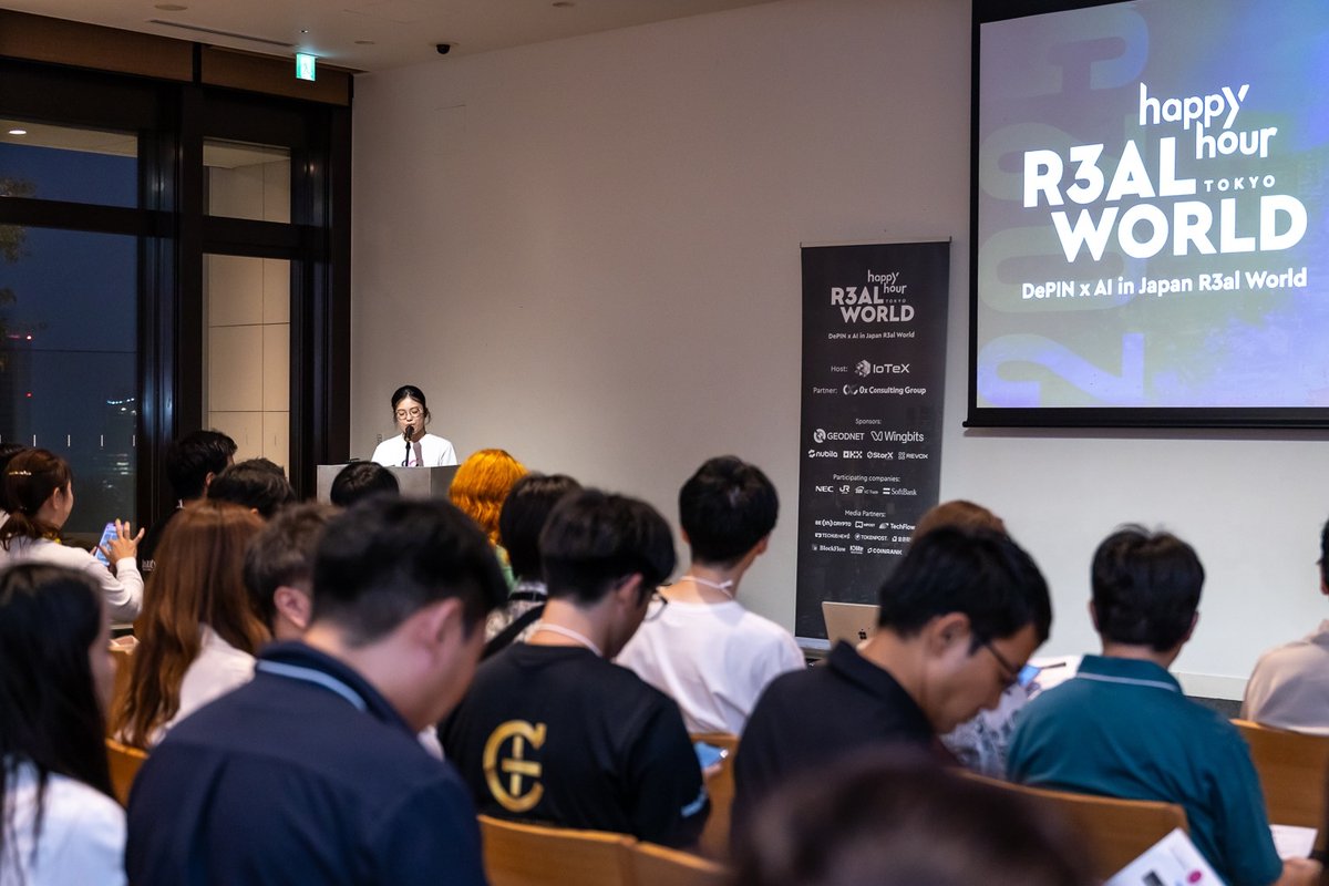 iotex_io's tweet image. IoTeX killed it in Tokyo. 🇯🇵

At @WebX_Asia (where PM Shigeru Ishiba signaled support for web3 &amp;amp; stablecoins!) our R3al World Happy Hour with @0xCweb3 was one of the most packed side events.

We united top DePIN x AI projects, investors &amp;amp; Japan’s leading enterprises. A recap ↓