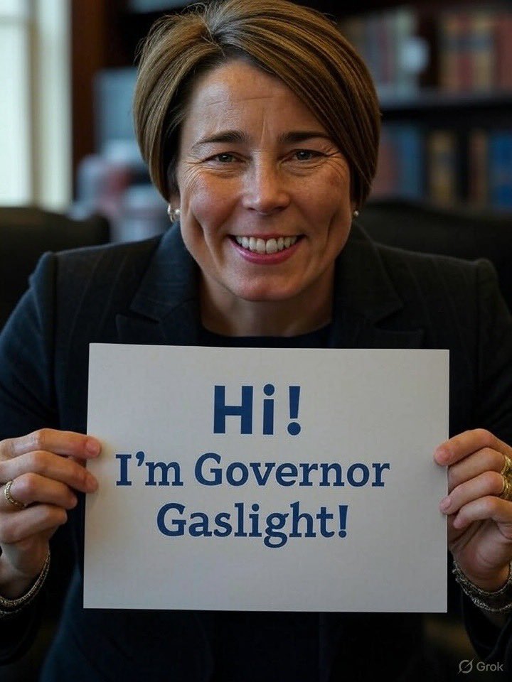 MaineWireJon's tweet photo. The Truth Maura Healey Won’t Tell You
By Jon Fetherston 

Governor Maura Healey keeps talking, but none of it matches reality.

She tells you the “Healey Hotels” are closed.
Not true. They’ve just been moved and renamed, a shell game meant to quiet critics while the same chaos continues in communities across the state.

She tells you she cut taxes.
Not true. No explanation needed, your wallet and your bills tell the real story.

She tells you President Trump cut police funding.
Not true. The facts are clear, the only people undermining law enforcement in Massachusetts are in the corner offices of Beacon Hill.

She tells you she is building homes.
Not true. Healey isn’t a home builder, she’s a home wrecker. Policies that drive up costs, block development, and push working families out of their neighborhoods are her real legacy.

She tells you things are great.
Not true. Look around. From rising crime to overflowing shelters, from crumbling infrastructure to a growing exodus of families and businesses, Massachusetts is in crisis.

What we need is simple: a governor who will tell the truth, not what she thinks you want to hear, but the reality of what’s happening and how to fix it.

And while she points fingers, blames others, and mentions @realDonaldTrump in every press conference, you can’t help but wonder: who obsesses over someone that much without having a secret crush? Maybe it’s time @MassGovernor spent less time fixated on Washington and more time fixing Massachusetts.