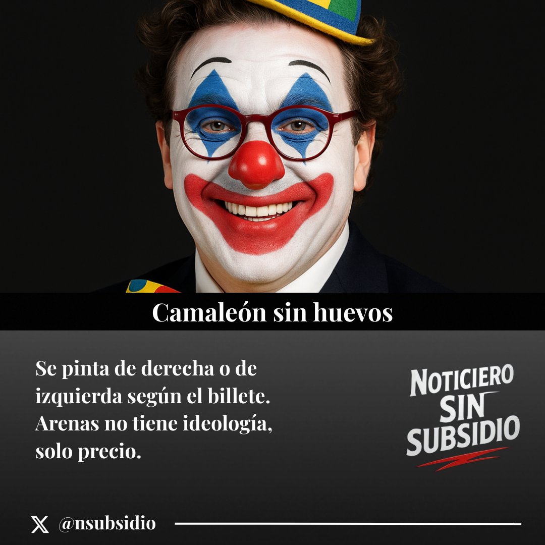 Noticiero Sin Subsidio 🇬🇹 (@nsubsidio) on Twitter photo 🤡🦎 | Rodrigo Arenas (<a href="/rodrigoarenas/">Rodrigo Arenas</a>), farsante “de derecha”, lamebotas de BerNarco AverGalo. Un camaleón político sin huevos que cambia de ideología como calzoncillo cagado. Ni derecha, ni izquierda, solo un arrastrado oportunista que vive de venderse al mejor postor. 🤡🦎 | Rodrigo Arenas (<a href="/rodrigoarenas/">Rodrigo Arenas</a>), farsante “de derecha”, lamebotas de BerNarco AverGalo. Un camaleón político sin huevos que cambia de ideología como calzoncillo cagado. Ni derecha, ni izquierda, solo un arrastrado oportunista que vive de venderse al mejor postor.