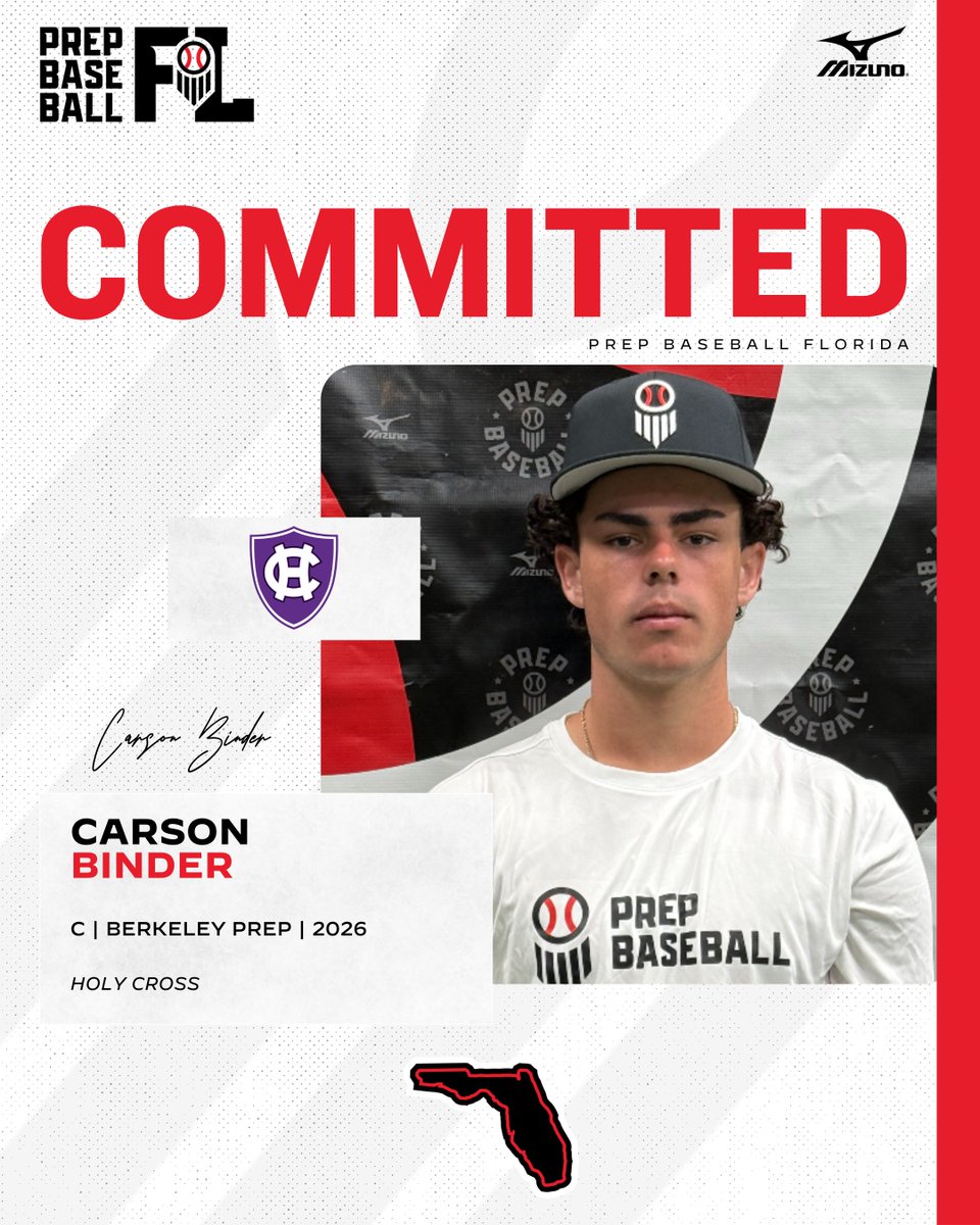 PrepBaseballFL's tweet image. 𝐂𝐨𝐦𝐦𝐢𝐭𝐦𝐞𝐧𝐭 𝐔𝐩𝐝𝐚𝐭𝐞

'26 C Carson Binder (@BPBucBaseball) has committed to @HCrossBaseball.

Congratulations to Carson and his family.

@CarsonBinder | @OstingerAcademy 
 
👤: loom.ly/2FOJQlI