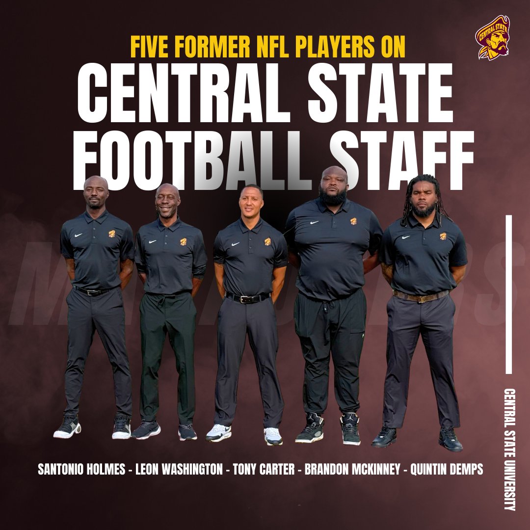 NFLPA Former Players (@nflpafmrplayers) on Twitter photo There's a wealth of NFL knowledge and experience on Tony Carter's staff at Central State University @tonetime10 @leon_washington <a href="/bmckinney9196/">CoachMack_CSU</a> @qdemps @go_marauders There's a wealth of NFL knowledge and experience on Tony Carter's staff at Central State University @tonetime10 @leon_washington <a href="/bmckinney9196/">CoachMack_CSU</a> @qdemps @go_marauders