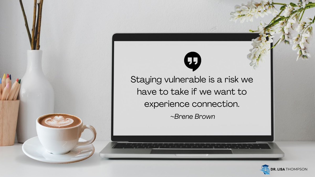 DrLisaThompson's tweet image. To connect deeply, we must risk staying vulnerable. It&apos;s essential for growth in both life and business. 

Like and follow for more on building meaningful connections. 

#Vulnerability #Connection