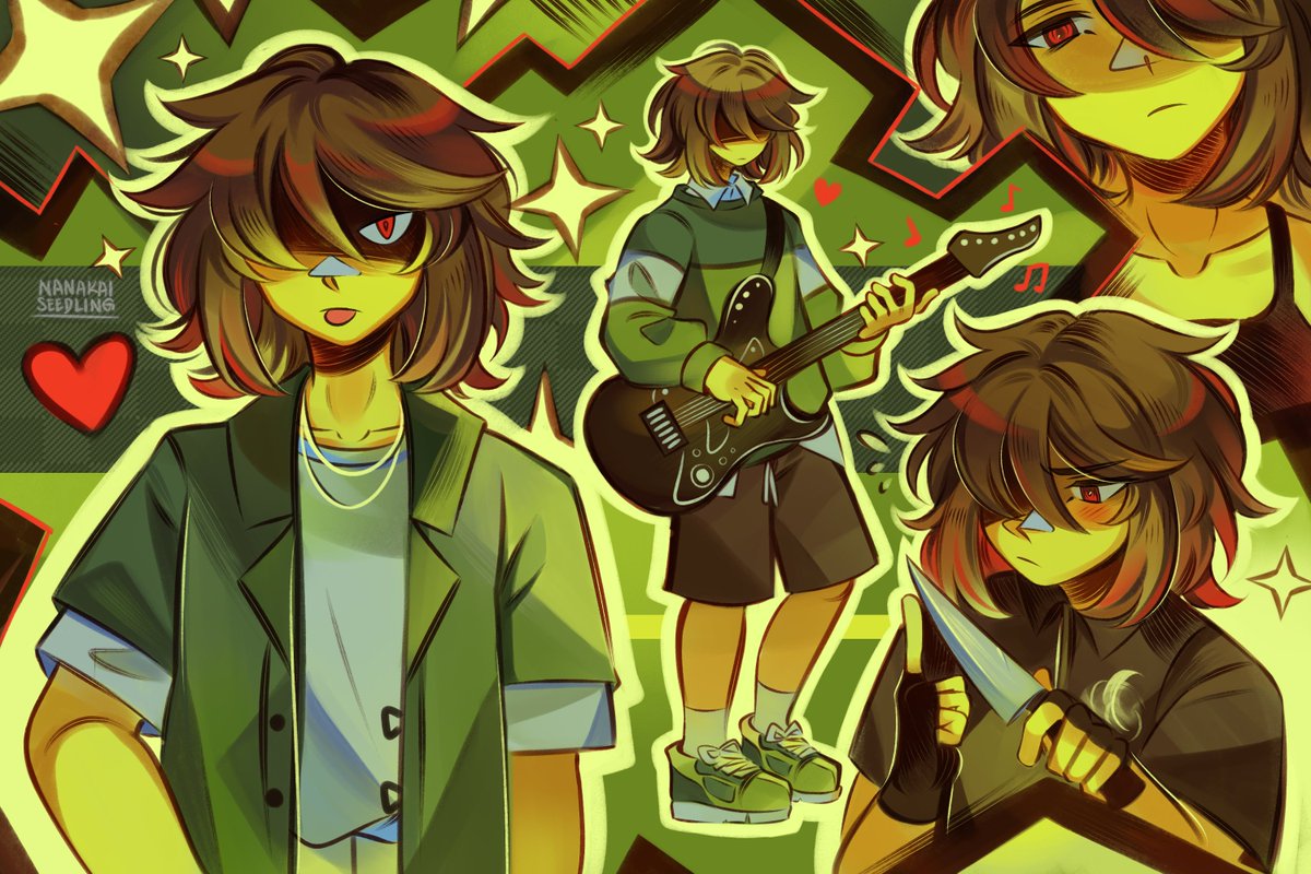 my obscure form of gender euphoria is drawing kris in outfits i own #deltarune #deltarunefanart