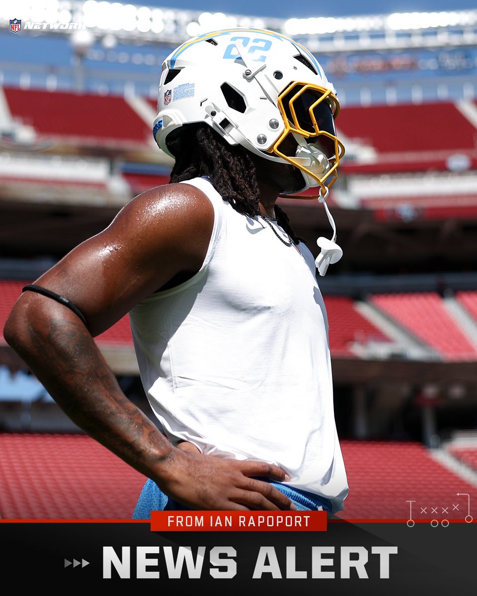RapSheet's tweet photo. The #Chargers are moving RB Najee Harris to the active roster from the non-football injury list, per me and @TomPelissero.

Harris is recovering from injuries, facial and otherwise, sustained in a fireworks accident but has been working and getting ready. A good sign. https://t.co/E1NEQENJFw