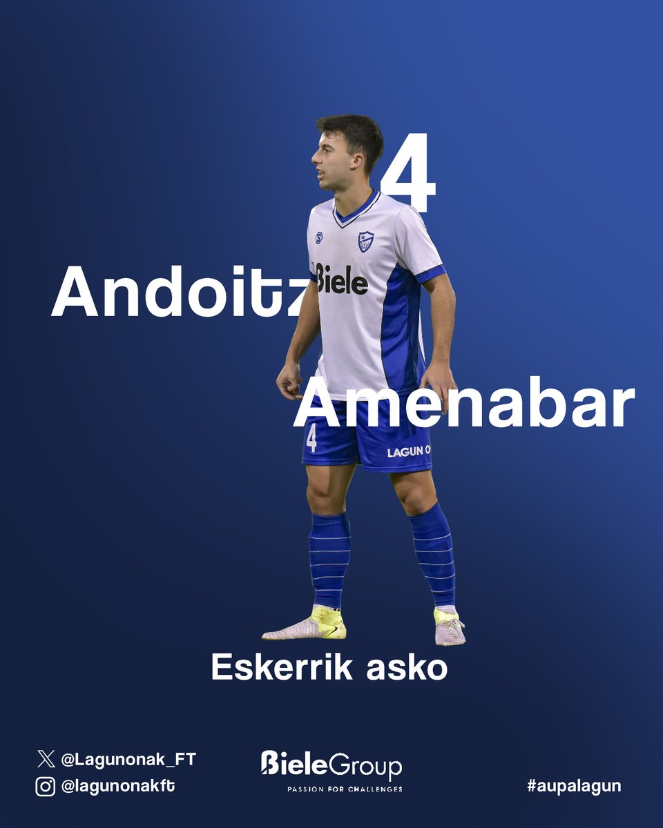 lagunonak_FT's tweet image. 🫂⚽ Lagun Onak Futbol Klubak eskerrik beroenak eman nahi dizkie 2025-2026 denboraldian beste bide bat hartu duten eta familiaren parte izan diren jokalari horiei.

Euren profesionaltasun eta konpromezua nabarmentzeaz gain, etorkizunean zorterik onena opa nahi dizuegu.💪