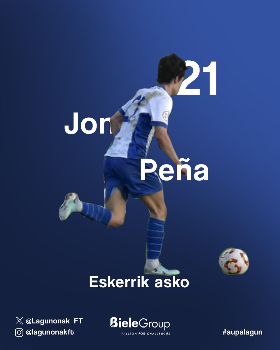 lagunonak_FT's tweet image. 🫂⚽ Lagun Onak Futbol Klubak eskerrik beroenak eman nahi dizkie 2025-2026 denboraldian beste bide bat hartu duten eta familiaren parte izan diren jokalari horiei.

Euren profesionaltasun eta konpromezua nabarmentzeaz gain, etorkizunean zorterik onena opa nahi dizuegu.💪