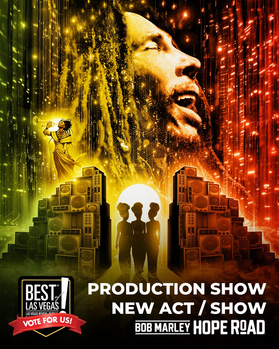 Primary Wave (@primarywave) on Twitter photo 🌟 We’re thrilled to announce that <a href="/BMHopeRoad/">BobMarleyHopeRoad</a> has been nominated for Best of Las Vegas 2025 in TWO categories:
🎭 Production Show
🎶 New Act/Show
✅ Voting is open NOW through September 11 — and you can vote EVERY DAY! 🗳️ Vote for us here: votebolv.com/HopeRoad 🌟 We’re thrilled to announce that <a href="/BMHopeRoad/">BobMarleyHopeRoad</a> has been nominated for Best of Las Vegas 2025 in TWO categories:
🎭 Production Show
🎶 New Act/Show
✅ Voting is open NOW through September 11 — and you can vote EVERY DAY! 🗳️ Vote for us here: votebolv.com/HopeRoad