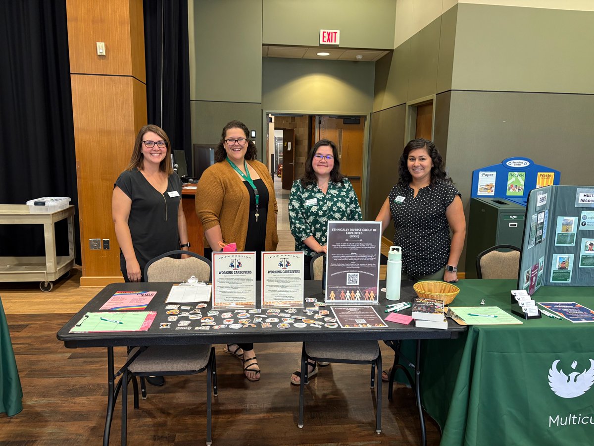 Today was Phoenix Orientation for new staff &amp; faculty joining the Phoenix Family. MRC was represented shared about the services we provide to students.

UWGB has a variety of employee resource groups (ERGs) to help build sense of belonging and community for staff and faculty.