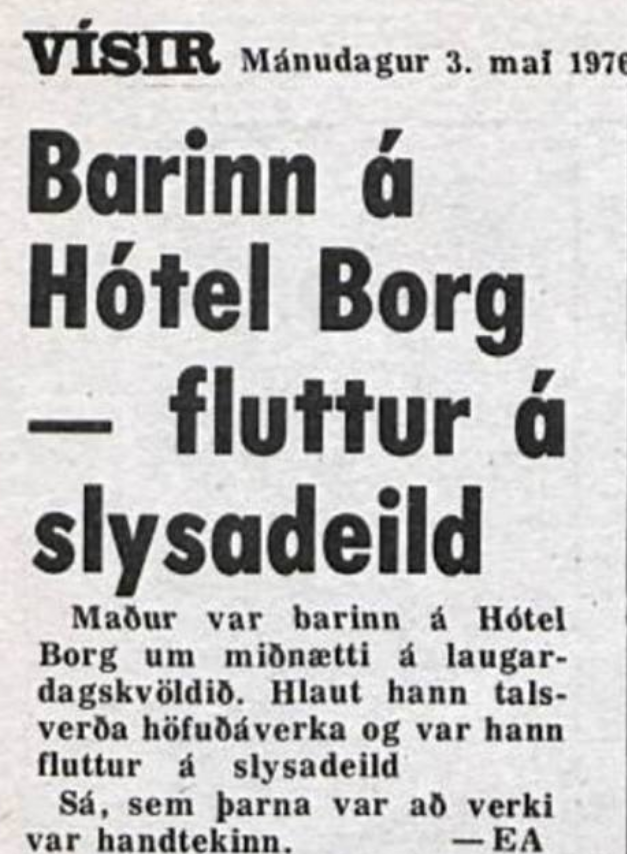 Ein af mínum eftirlætis fyrirsögnum