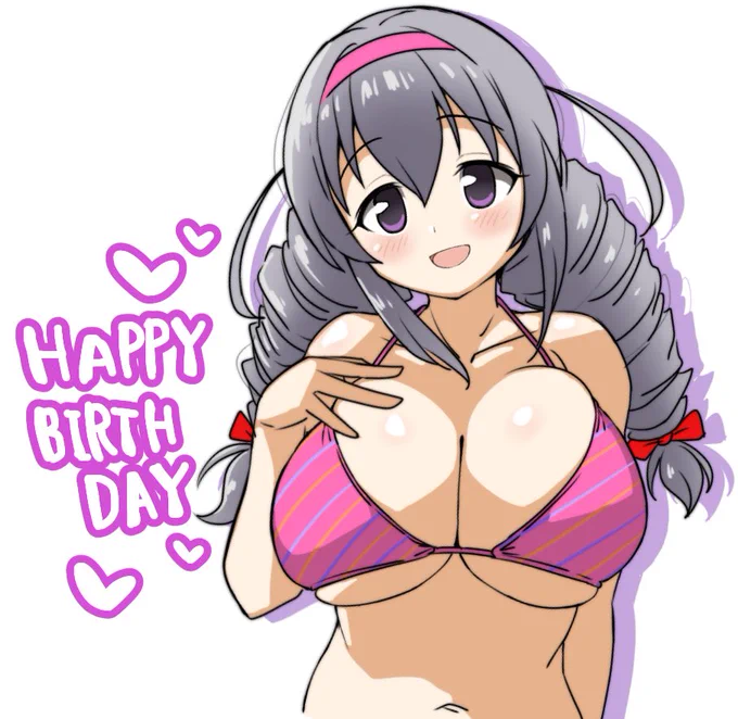 里美ちゃんお誕生日おめでとう暑いから水着だよ!暑いからね! #榊原里美生誕祭2025 #榊原里美誕生祭2025