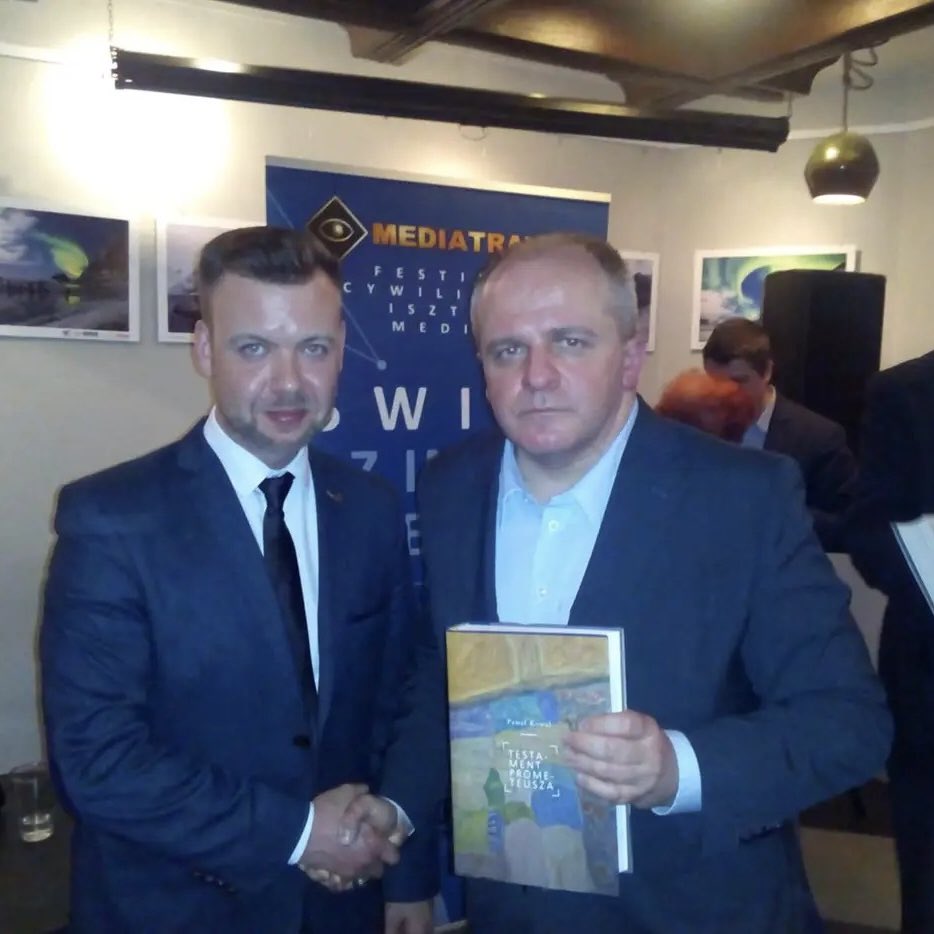 Witalij Mazurenko i jakiś ukraiński polityk.