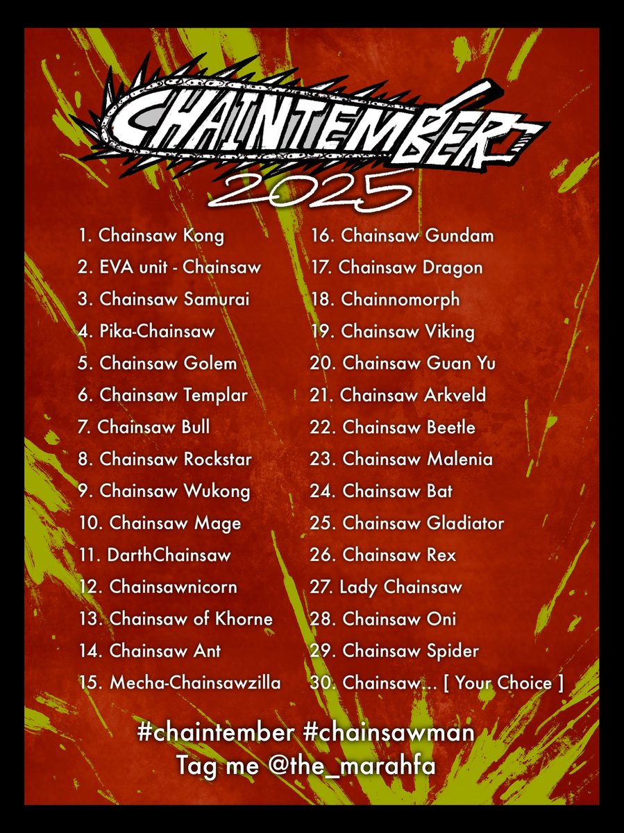 Chaintember 2025 day 1 Chainsaw Kong #chaintember #chainsawman