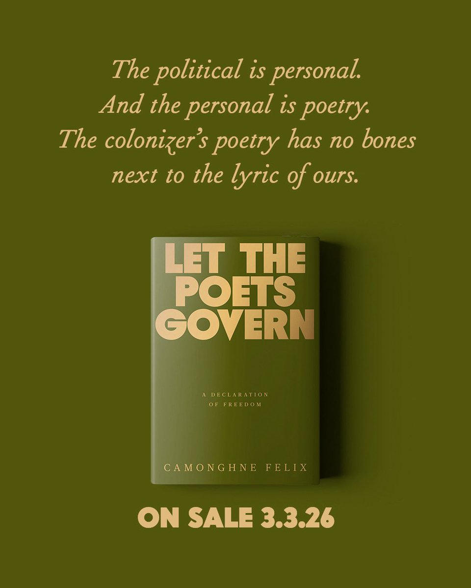 Cover reveal!!

Let The Poets Govern. March 3rd 2026. We up.