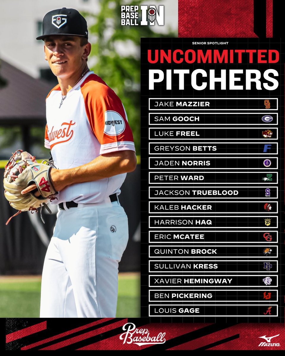 Prep Baseball Indiana (@prepbaseballin) on Twitter photo ๐ฐ๐๐ธ๐๐๐๐พ๐๐๐๐น ๐ฎ๐๐๐พ๐๐ ๐ฎ๐
๐๐๐๐พ๐๐ฝ๐
๐ฎ๐ฌ๐ฎ๐ฒ ๐๐ฟ๐บ๐
Our top 1๏ธโฃ5๏ธโฃ <a href="/PB_Uncommitted/">Prep Baseball Uncommitted</a> senior pitchers as we near the fall recruiting season โ with updated rankings coming tomorrow.
สแดแดแด
แดสแดษดษข สแดสแด๐
โณ loom.ly/d3cAXcY ๐ฐ๐๐ธ๐๐๐๐พ๐๐๐๐น ๐ฎ๐๐๐พ๐๐ ๐ฎ๐
๐๐๐๐พ๐๐ฝ๐
๐ฎ๐ฌ๐ฎ๐ฒ ๐๐ฟ๐บ๐
Our top 1๏ธโฃ5๏ธโฃ <a href="/PB_Uncommitted/">Prep Baseball Uncommitted</a> senior pitchers as we near the fall recruiting season โ with updated rankings coming tomorrow.
สแดแดแด
แดสแดษดษข สแดสแด๐
โณ loom.ly/d3cAXcY