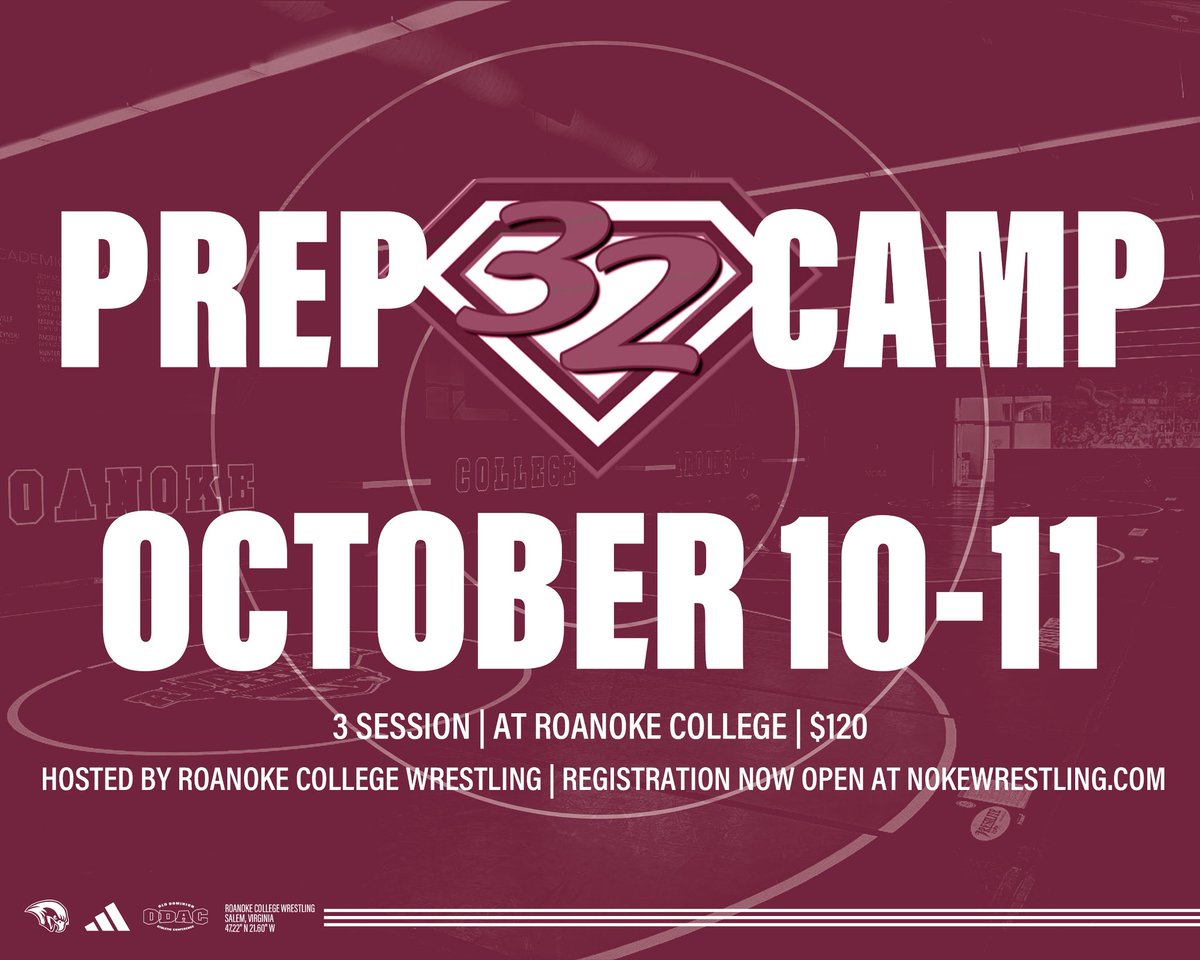Our Super 32 Prep camp registration is live and filling up quickly! Head over to Nokewrestling.com to sign up today! 

Want to take a tour of the campus while here? Link for visits available under camp registration.

nokewrestlingcamps.totalcamps.com/shop/product/5…