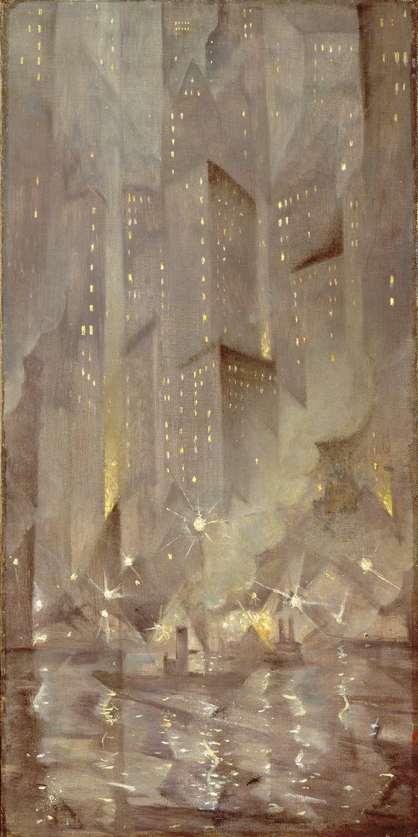 marysia_cc's tweet photo. Christopher Richard Wynne Nevinson
New York by Night, c.1922 https://t.co/irPxWEY9Yx