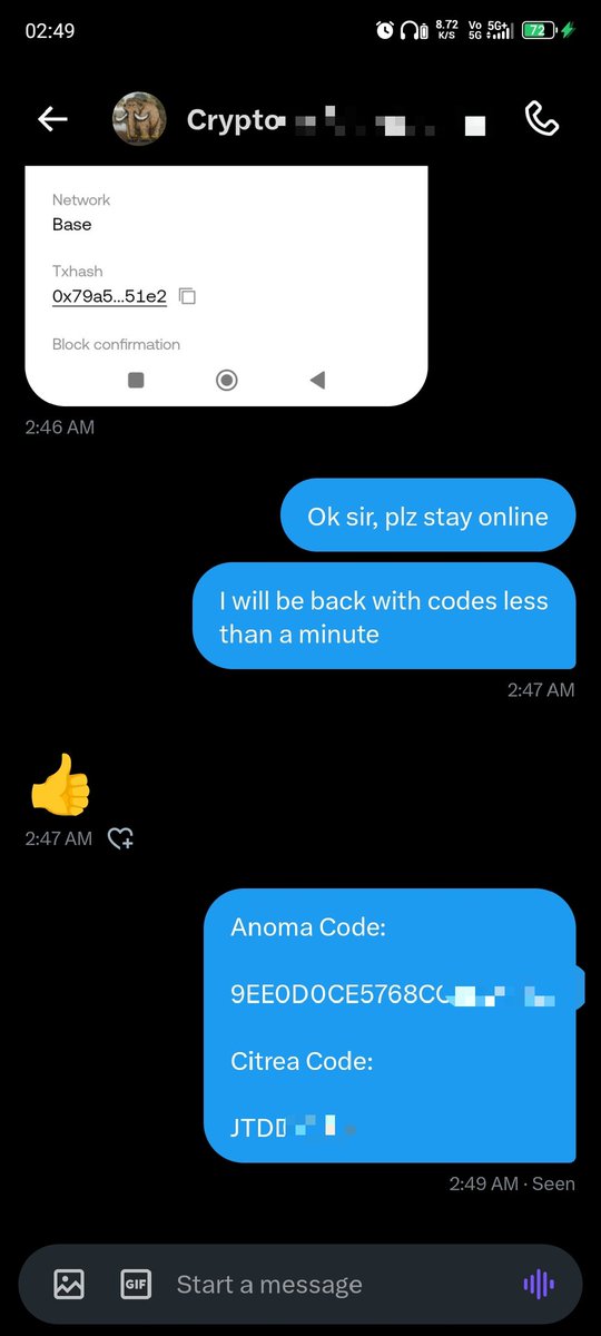 Arixfun06's tweet image. Update about selling only @citrea_xyz codes 🎯🎯 (Anoma codes over no more coming) 

✅ Only 6$ per code ( FCFS basis code available very cheap than whole OTC market) 

Testnet over on 27th...Last Reminder before over....

Dm Fast 🚴三 

#citrea #anomacode #crypto #codes