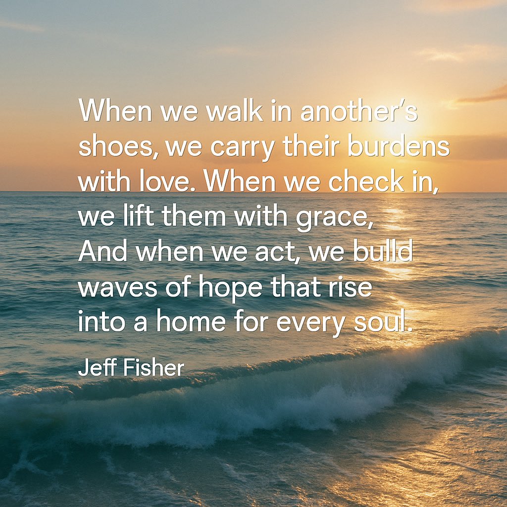 Ridethewave551's tweet image. “When we walk in another’s shoes, we lift with grace &amp;amp; build waves of hope into homes for every soul.” 🌊💙
RideTheWave Foundation is turning compassion into action. Join us → RideTheWave.org
#RideTheWaveFoundation #HomelessnessSolutions #WavesOfHope