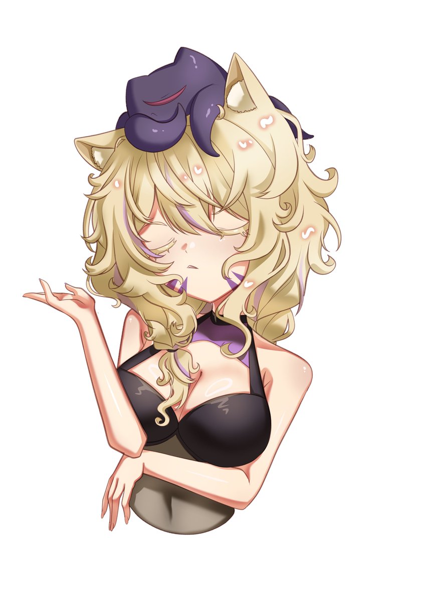 I've finished the last toggle !! I'll put it on PNGtuber tomorrow hehe ! I'm so happy, they turned out good ! I hope she'll like the final result, she was so sweet on stream about it so I have maximum pressure O.O

#squchujin