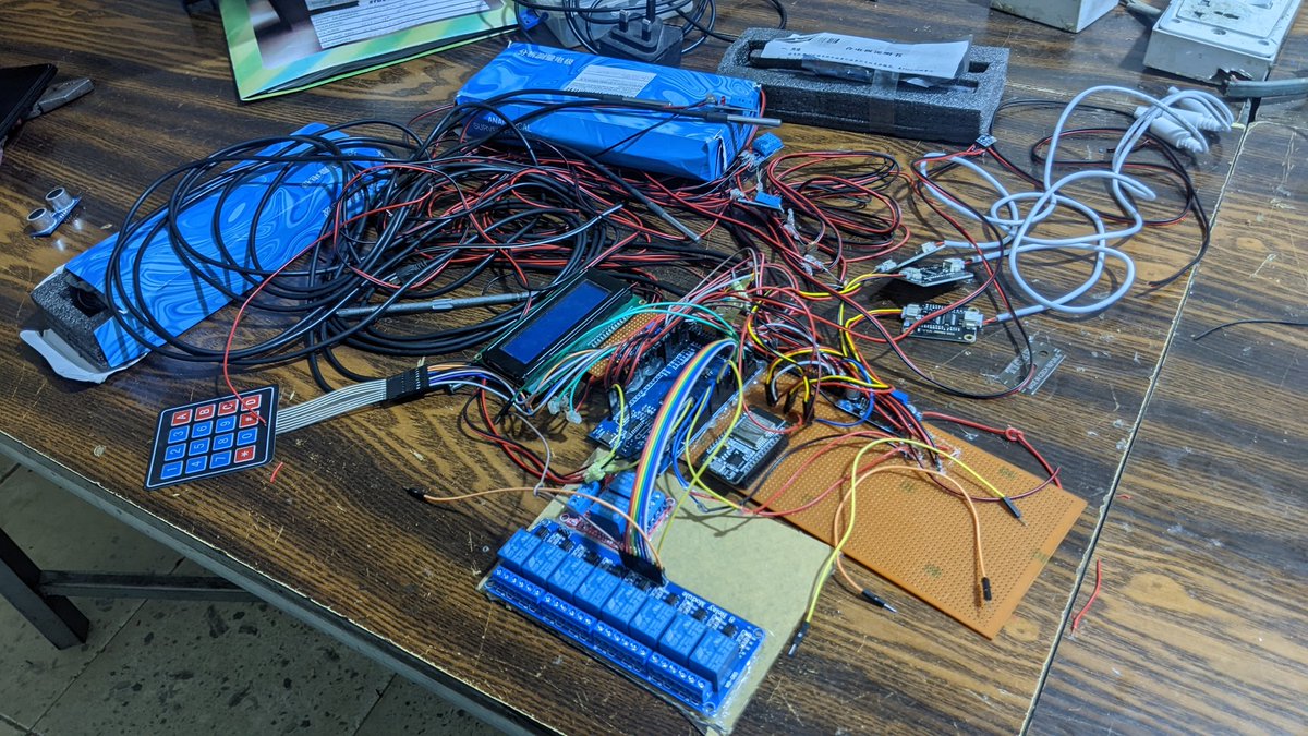 My workbench. Prototyping a solution <a href="/Adegreat9/">Elijah Adeshola Adeniyi</a> <a href="/nascomsoft/">nascomsoft embedded hub</a>