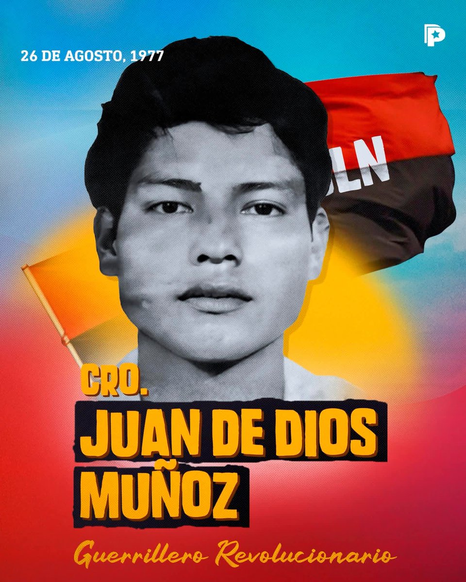 Conmemoramos el paso a la inmortalidad del cro. Juan de Dios Muñoz Reyes  “Juancito”, joven ejemplo de dignidad y amor a Nicaragua, quien a los 20 años se integró a la militancia sandinista colaborando en la causa del FSLN contra la dictadura somocista.
#Nicaragua #26agosto