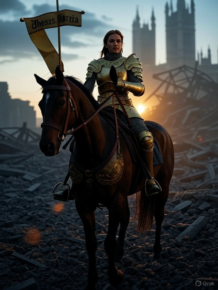 digitalnuke's tweet image. #GrokAI #GrokImage #JoanOfArc #GrokImagine