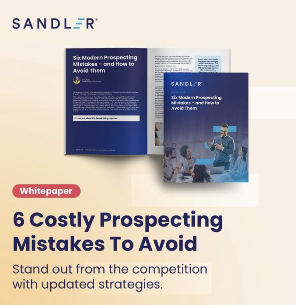[FREE DOWNLOAD OFFER] - Download this guide to learn about modern prospecting mistakes and how to avoid making them.
Access your free tool here...hubs.la/Q03F1-dX0 

#prospecting
#salestraininginNYC #sandlernyc