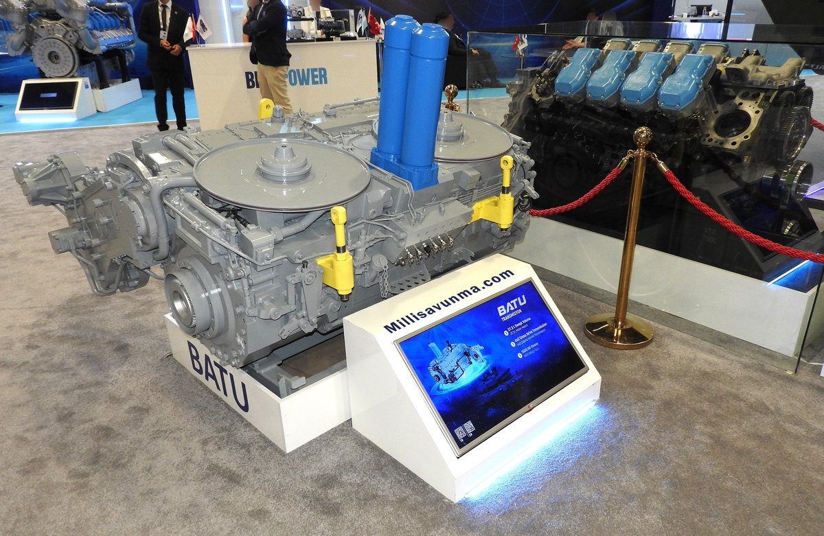 🇹🇷Türkiye motor ambargolarına meydan okuyor! ALTAY tankının yerli gücü 1500 beygirlik V12 dizel motoru BATU Güç Grubu 2026-2027'de seri üretime hazır olacak.
millisavunma.com/batu-guc-grubu/