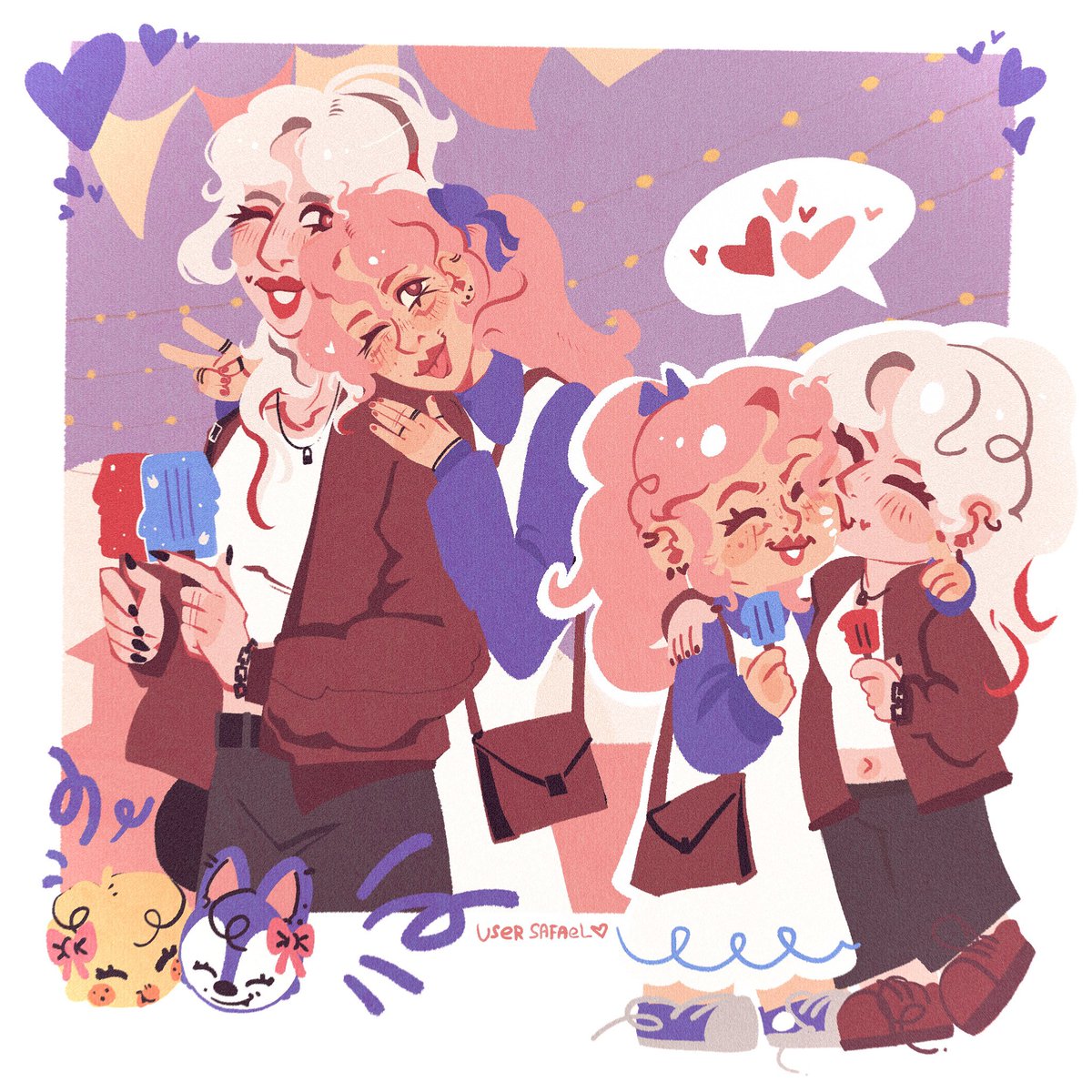 ice cream date 🐺🐥🎀