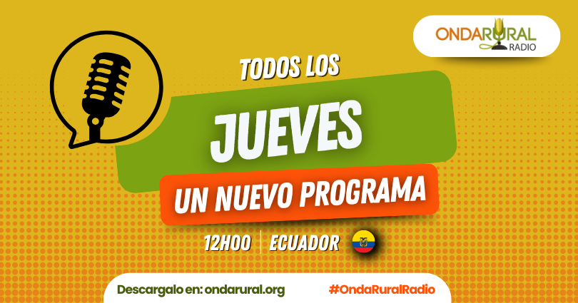 🌾🎙️ ¡Este jueves conéctate a #OndaRuralRadio! 📻✨
Conoce historias inspiradoras, novedades sobre la #AgriculturaFamiliar 👩‍🌾🧑‍🌾y la comunicación. 

🔊¡No te lo pierdas! Y si te perdiste algún programa, 🎧escúchalo cuando quieras en ➡️ ondarural.org/semanal
📢#RadioComunitaria