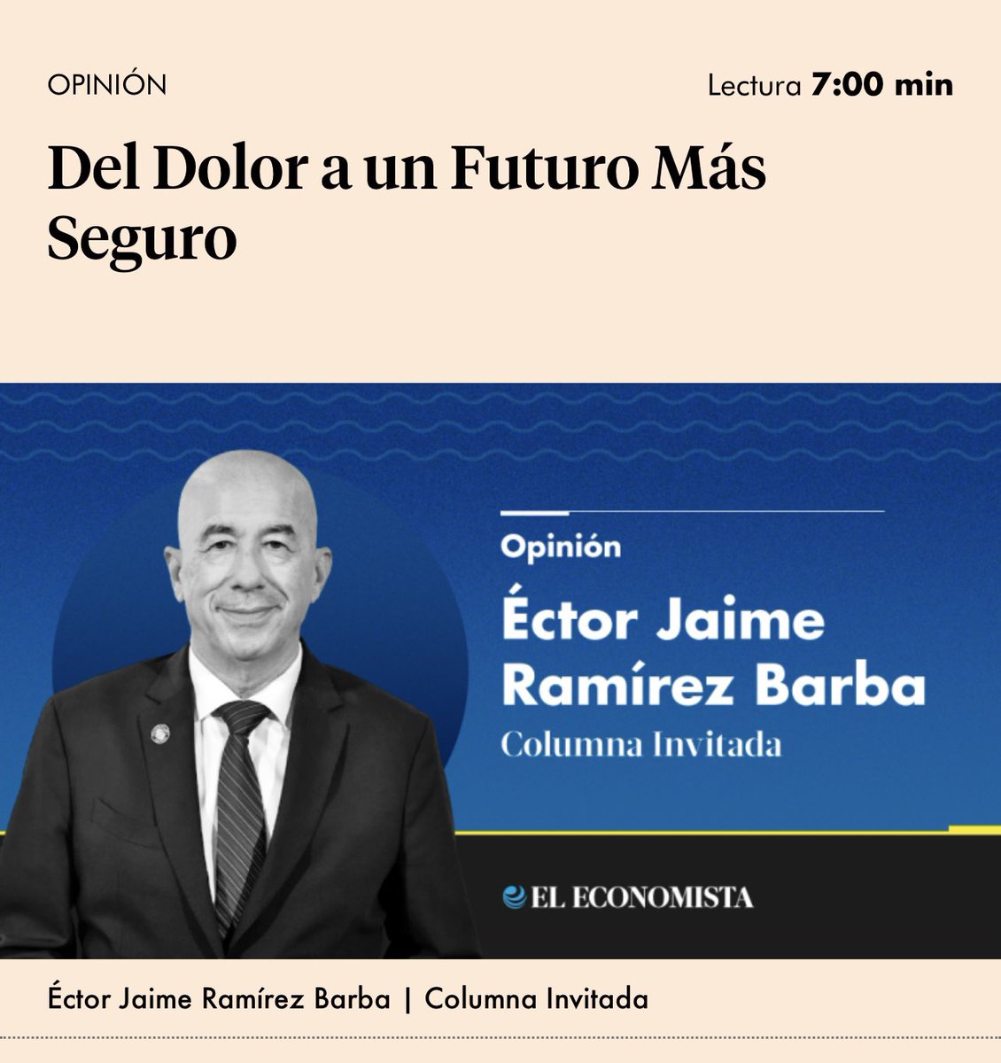 Del dolor a la acción. La tragedia de meningitis en Durango y Matamoros dejó huella, pero también una ruta hacia la seguridad del paciente.

📖 Lee la columna completa 👉 ectorjaime.mx/blog/periodico…

🔗 eleconomista.com.mx/opinion/dolor-…