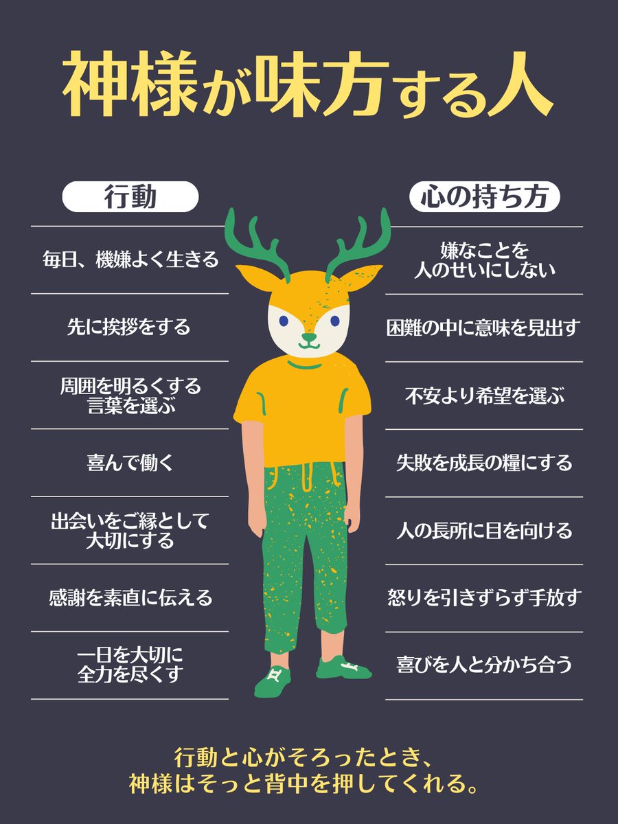 神様がそっと応援したくなる人の生き方。