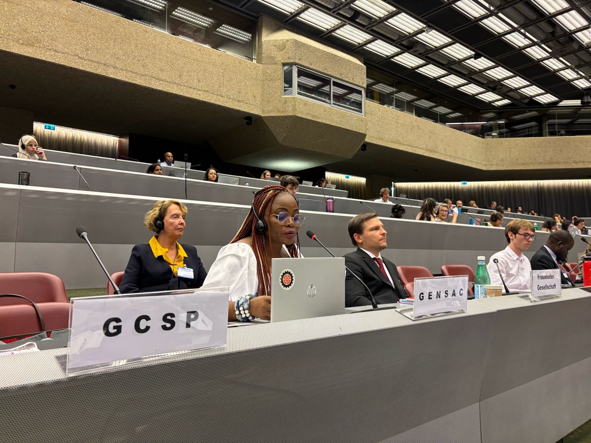 #CSP11 Hoy <a href="/Sdg16Gensac/">GENSAC</a> alertó sobre el retroceso en igualdad de género y DDHH en el control de armas. 🇺🇳
Armelle Ndongo (Punto Focal África) llamó a operacionalizar el Art. 7.4 con medidas concretas. Se destacó 👏 la propuesta de México 🇲🇽 de crear puntos focales de género.