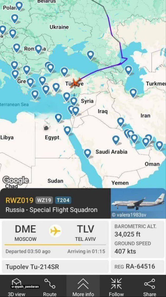 El canal 13 israelí informa que Rusia ha comenzado a evacuar a sus diplomáticos de Israel. Esto no se realizó ni siquiera en la guerra de los 12 días.

¿Se viene algo?