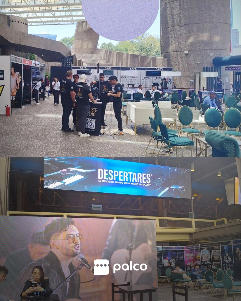 📍 ¡Estamos en CDMX!
Palco ya está en BMB México compartiendo con promotoras y ticketeras de todo LATAM.

📌 Pasa por el Stand Demo 1 y descubre:
✔️ Ticketing marca blanca
✔️ Cobros directos
✔️ API + integraciones listas

Nos vemos ahí 👋
#PalcoEnBMB #BMBMéxico2025 #EventosLATAM