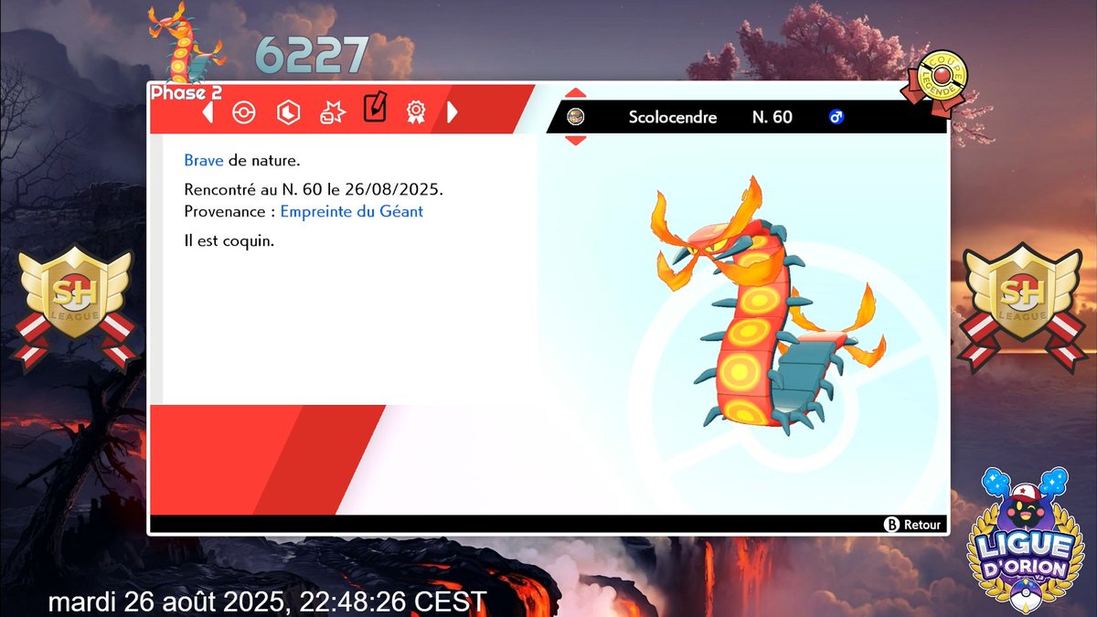 Enfin ce fichu scolocendre shiny ! ✨✨
il m'aura bien fais galérer le boug après avoir phaser sur un vieux dolman👿
6227 rencontres sur Epée
#SHLCUP3 #SHLS11 #PokemonSwordShield #shiny #shinyhunt #LDO