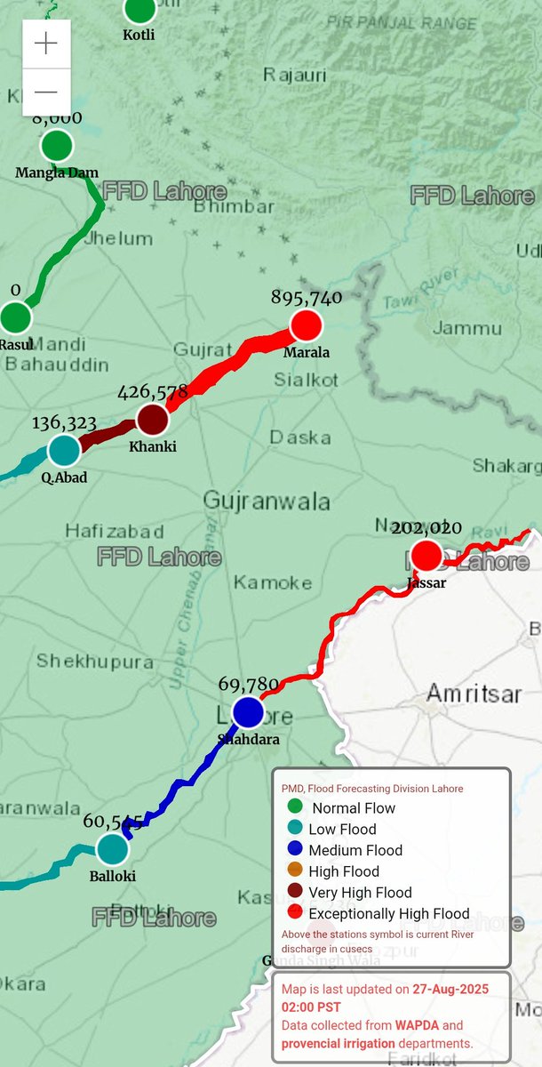 رات کے دو بجے مرالہ پر سیلابی پانی 9 لاکھ کیوسک تک پہنچ چکا ہے۔ 

<a href="/ahmadwaraichh/">Ahmad Warraich</a> <a href="/MohUmair87/">Muhammad Umair</a>