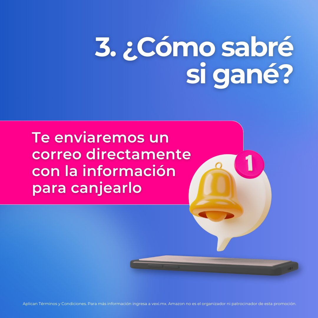 Vexi-Tarjeta de Crédito (@veximx) on Twitter photo ¡Corre, que se acaban! 🏃♀️ 
Los/as primeros/as en cumplir con los pasos se llevarán una increíble tarjeta de regalo de $5,000 en Amazon. ¡Entérate en tu Vexi App! url.vexi.mx/App-Vexi 🛒🛍️
#Amazon #Regalo ¡Corre, que se acaban! 🏃♀️ 
Los/as primeros/as en cumplir con los pasos se llevarán una increíble tarjeta de regalo de $5,000 en Amazon. ¡Entérate en tu Vexi App! url.vexi.mx/App-Vexi 🛒🛍️
#Amazon #Regalo