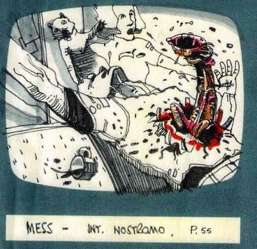 TheCinesthetic's tweet photo. Ridley Scott’s original storyboards for Alien (1979). https://t.co/H7AMRlMqaS