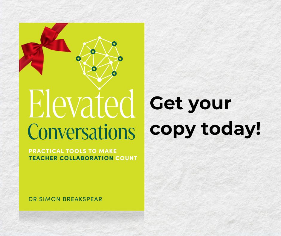 Tired of team meetings that go nowhere? Elevated Conversations is a new toolkit to help educators lead sharper, more energising collaboration - without the prep overload.
Get your copy today 👉 buff.ly/rjBdwy1