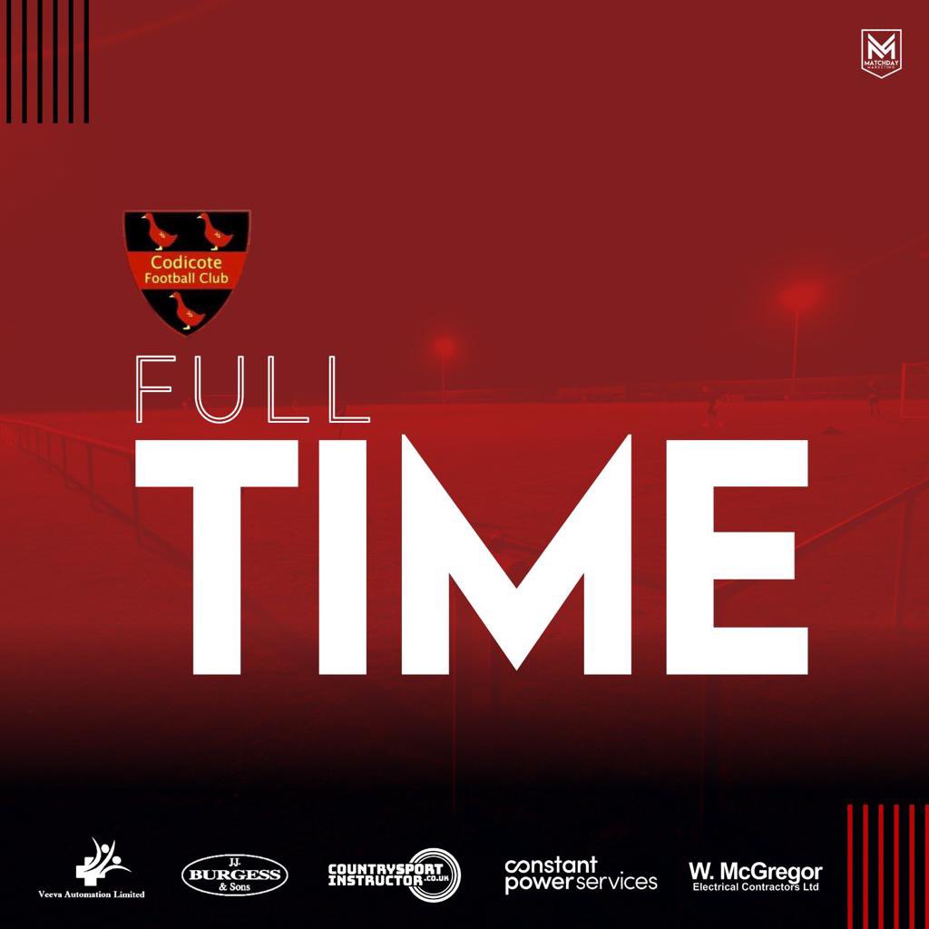 FC_Codicote's tweet image. FULL TIME 🔴0-1🔵@61FC #upthecod