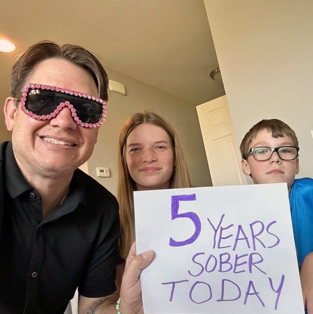 Celebrating in style ❤️Andy is now 3 years sober!