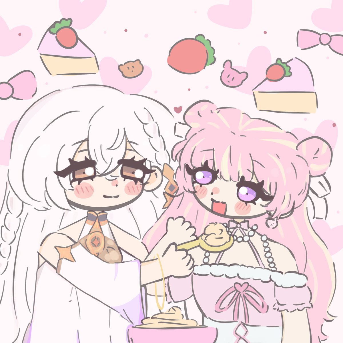 istatism's tweet photo. ♡ ꒱﹒ #starsoftime ୨୧
©myarzipan on vgen
— “hold still, or i’ll get the batter
on your nose instead.” 𐔌՞. .՞𐦯
#yumetwt #yumeship #genshintwt https://t.co/ThtYPk0E04