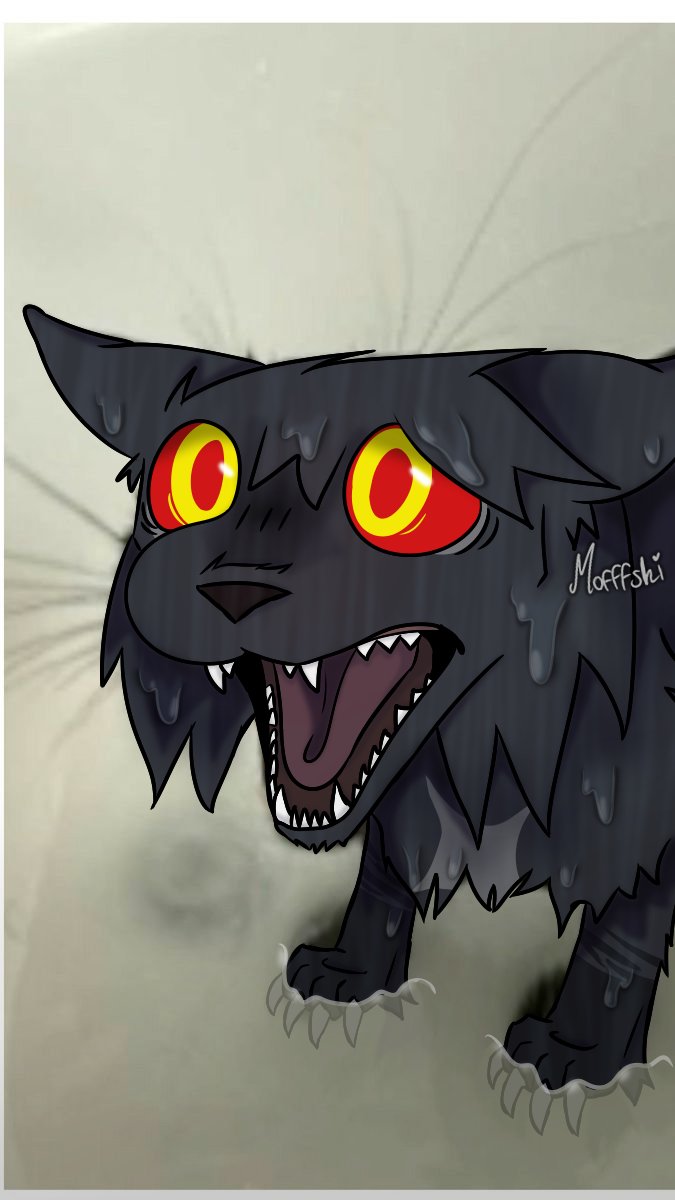 Mofffshi's tweet image. Back at it with Panther drawn over some cursed cat image
I missed doing this so I might be making more, we&apos;ll see

#kaijuparadise #panther #kp #kaijuparadisepanther