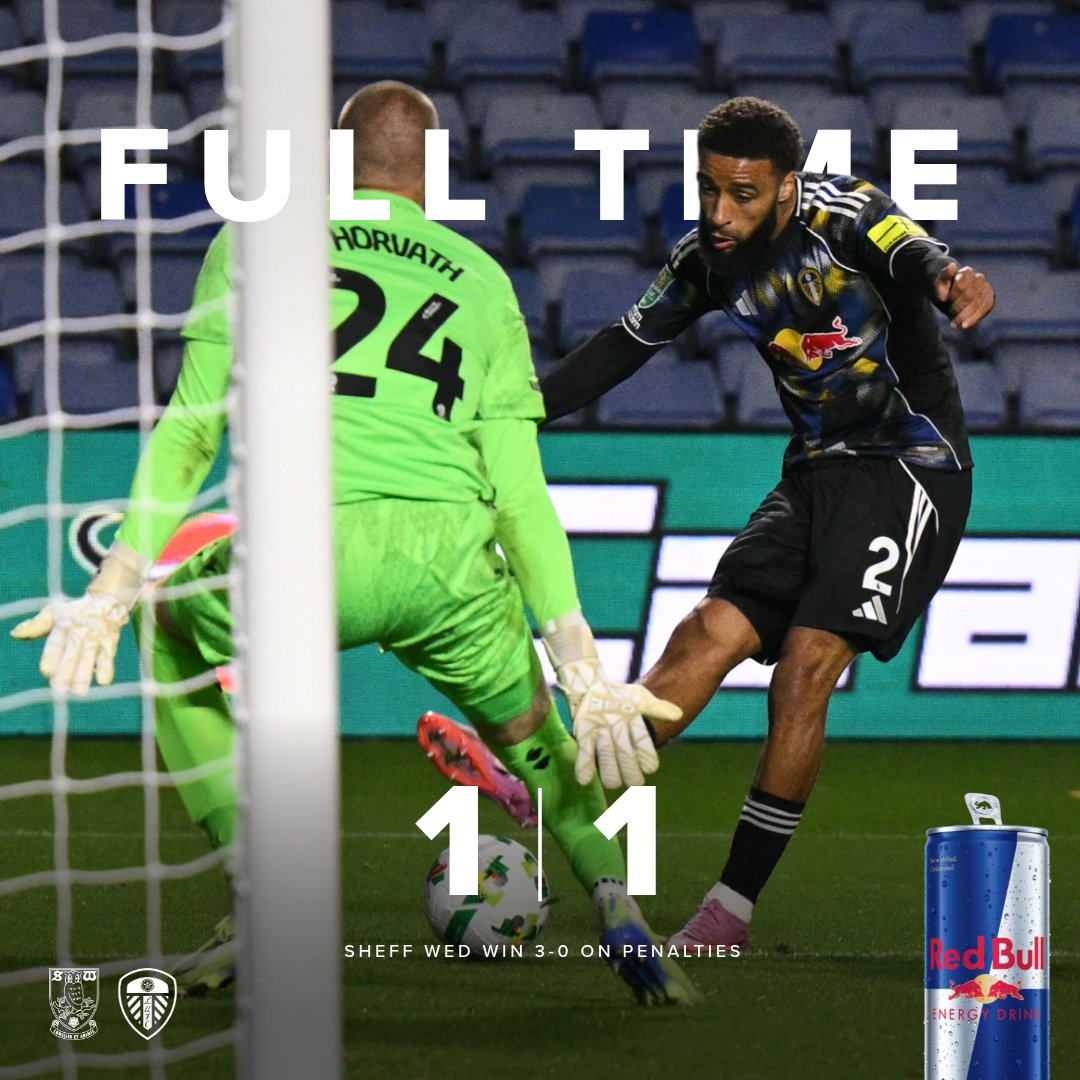 LUFC's tweet image. We exit the cup on penalties