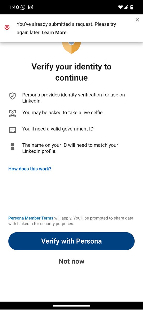 tehseenihsann's tweet photo. Hi @LinkedInHelp 
my account seems compromised. My name &amp; photo were changed, my profile URL (https://t.co/pHIg3Usyqt) no longer works, and I can’t access my account even after email/SMS codes &amp; ID verification. Already submitted a request but no reply. Please help urgently. https://t.co/Nba20VV58q