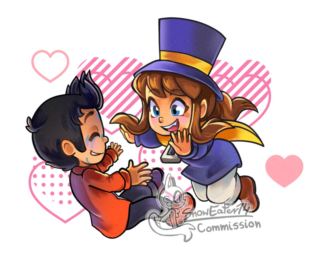 Commission for <a href="/TheRealManorMan/">TheRealManorMan</a> !

I tried to replicate the artstyle from the loading screens in A Hat in Time and I'm pretty happy with how it turned out!

#Commission #AHatInTime #AHIT