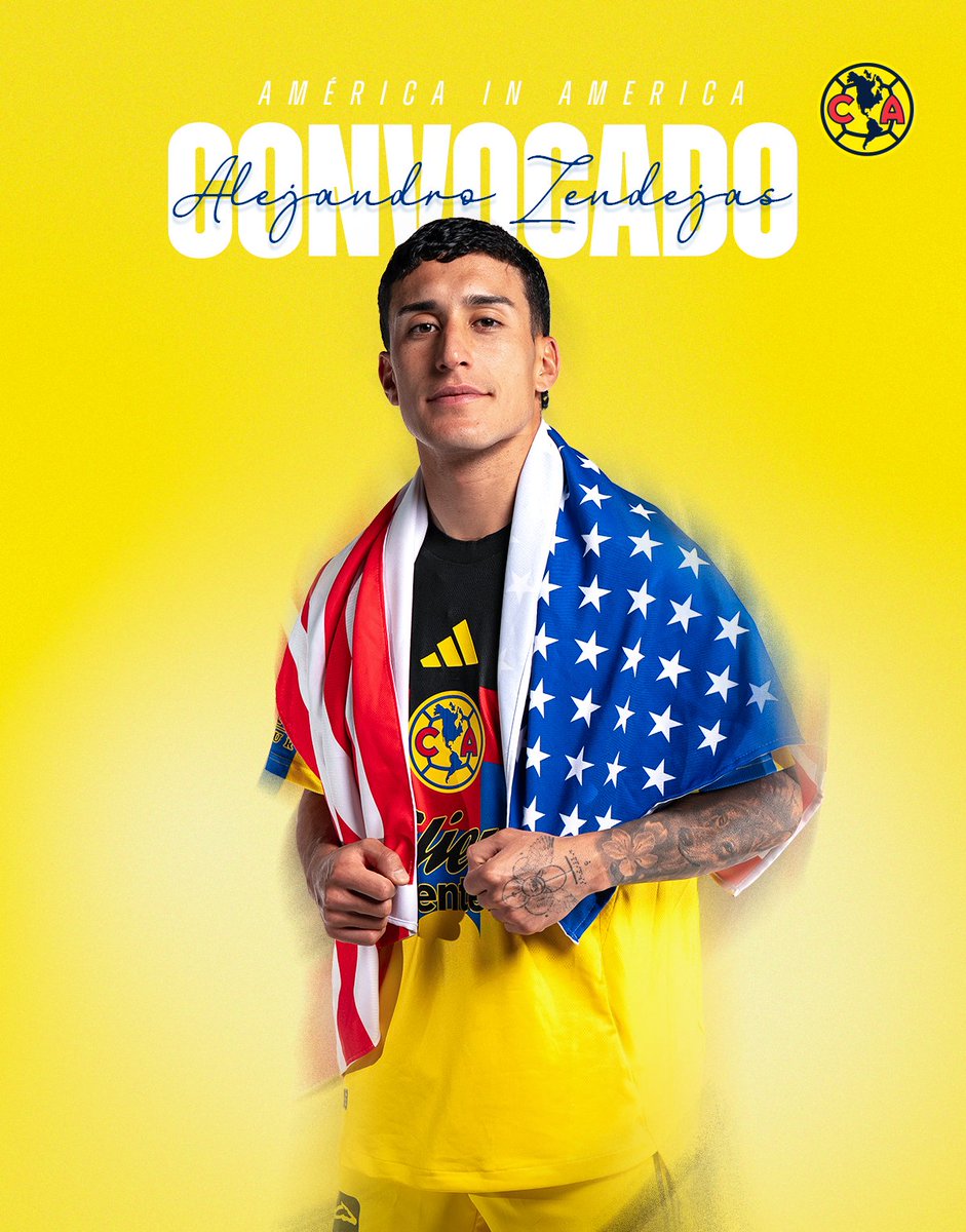 Club América (@clubamerica) on Twitter photo ¡Alejandro Zendejas fue convocado por <a href="/USMNT/">U.S. Soccer Men's National Team</a> para sus partidos contra Corea del Sur y Japón! 🫡🇺🇸
Toca dar el máximo, Águila 🔥 ¡Alejandro Zendejas fue convocado por <a href="/USMNT/">U.S. Soccer Men's National Team</a> para sus partidos contra Corea del Sur y Japón! 🫡🇺🇸
Toca dar el máximo, Águila 🔥
