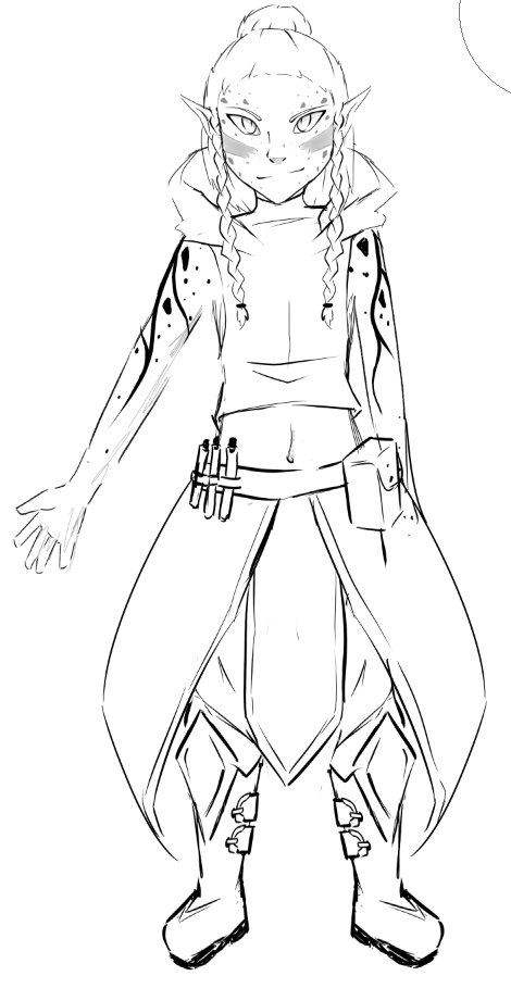 DnD-Character für meinen Boyfriend <3 Skizze :3